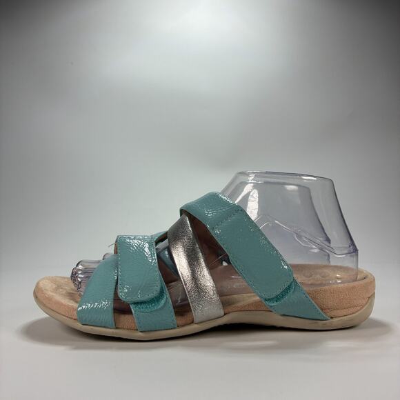 Vionic Hadley Adjustable Blue & Silver Comfort Sandals Women's Size 7.5 - Picture 5 of 10